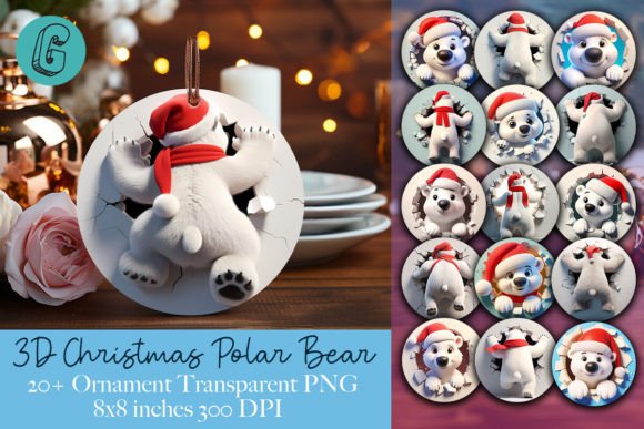 3D Polar Bear Ornament Illustrations Review