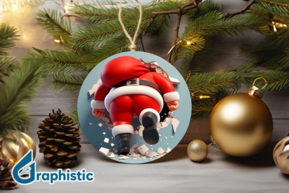3D Santa Ornament Back 75: Illustrations Review