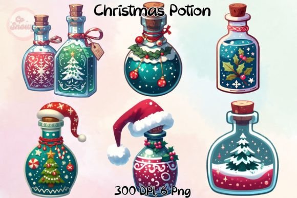 Christmas Potion Clipart Sublimation: Illustrations Review