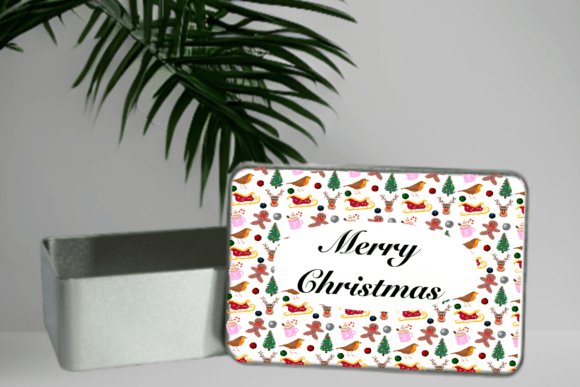 Christmas Sublimation Tin PNG: Festive Illustrations
