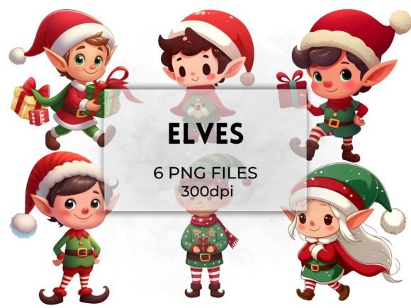 Cute Elves Christmas Clipart Pack: Illustrations Review