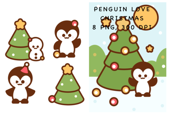 Penguin Love Christmas Illustrations Review