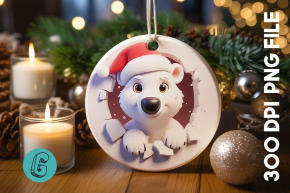 Polar Bear Christmas Ornament F 104 Illustrations Review