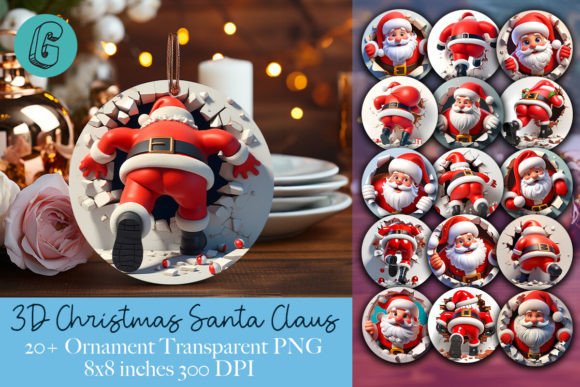 Review: Santa Christmas Ornament 2-Sided Pack
