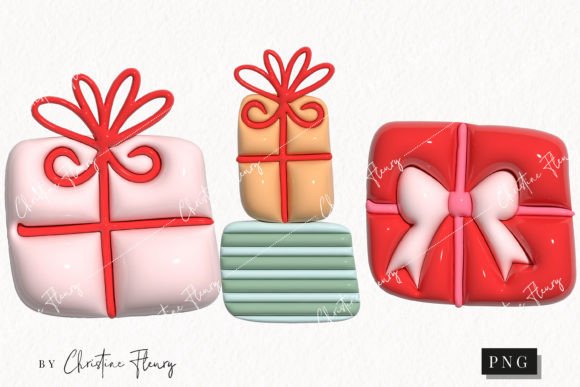 Reviewing 3D Inflated Christmas Gifts Clipart for Stitching