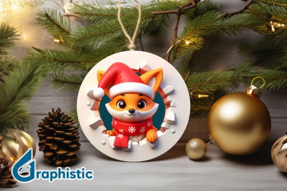 Reviewing the Fox 3D Christmas Ornament PNG Front 10
